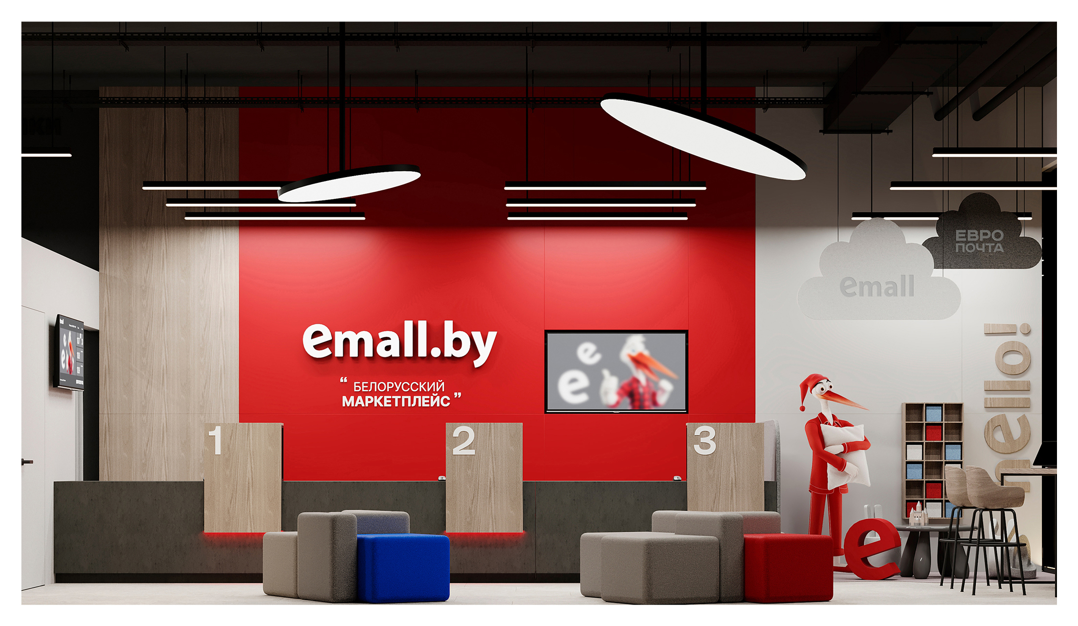 Флагманское пространство Европочта и Emall