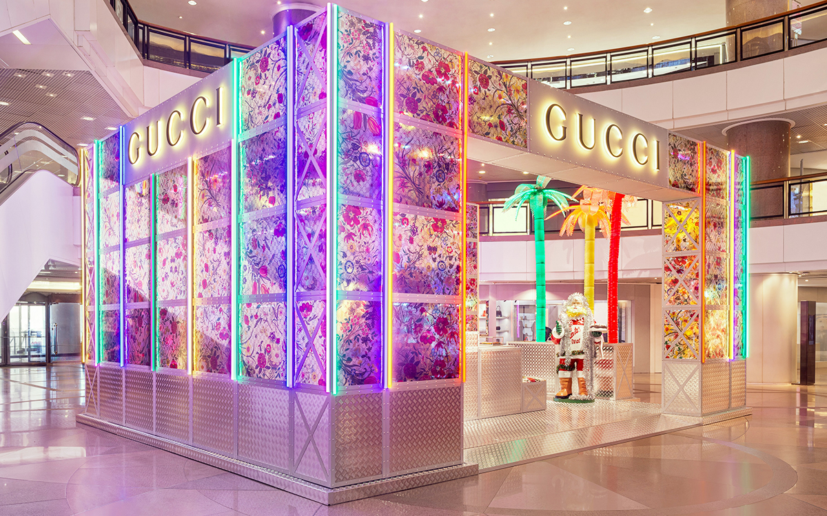 Gucci pop-up. Источник изображения: Harbour City / Gucci